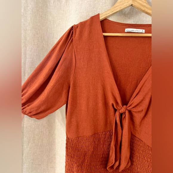 Abercrombie & Fitch Rust Orange Blouse - Picture 5 of 5
